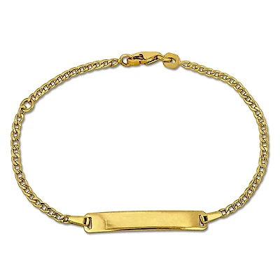 Julianna B Children's 14K Yellow Gold ID Bracelet 4.5"+1" Extender