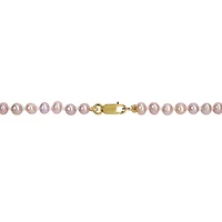 Julianna B Children's 14K Yellow Gold 3-4MM Pink Freshwater Pearl Necklace 10"