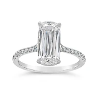 New Brilliance Lab Grown 3.25CTW Cushion Diamond Bridal Ring in 14K White Gold