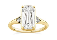 New Brilliance Lab Grown 3.20CTW Cushion Diamond Bridal Ring in 14K Yellow Gold