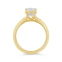 New Brilliance Youra Lab Grown 3.20CTW Cushion Diamond Bridal Ring in 14K Yellow Gold