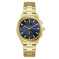 Guess Mens Yellow Gold Tone Palmer Watch