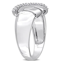 Julianna B 14K White Gold 0.20CTW Diamond Crossover Ring