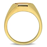 Julianna B Yellow Plated Sterling Silver Tiger's Eye Ring