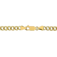 Julianna B 14K Yellow Gold Amethyst Curb Link Necklace 17"