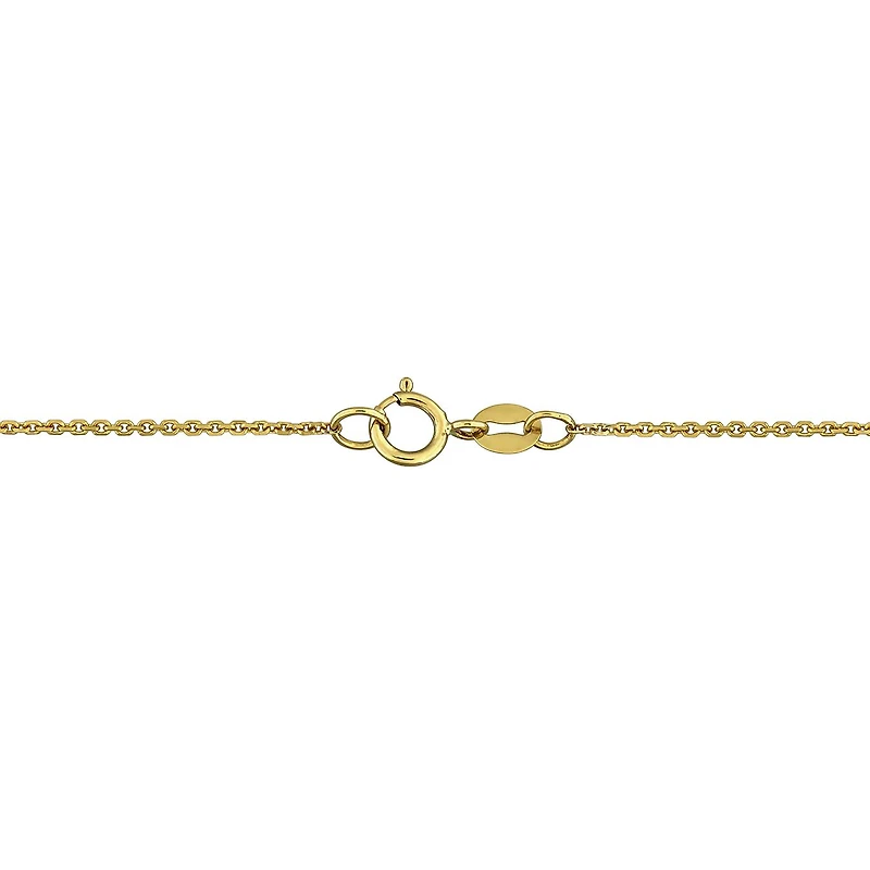 Julianna B 14K Yellow Gold Peridot & Diamond Station Bracelet 7"