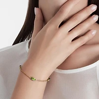Julianna B 14K Yellow Gold Peridot & Diamond Station Bracelet 7"