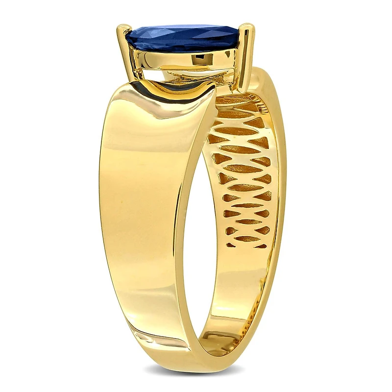 Julianna B 10K Yellow Gold Blue Sapphire Solitaire Ring