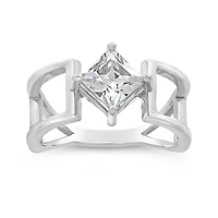 Sterling Silver Cubic Zirconia Fashion Ring