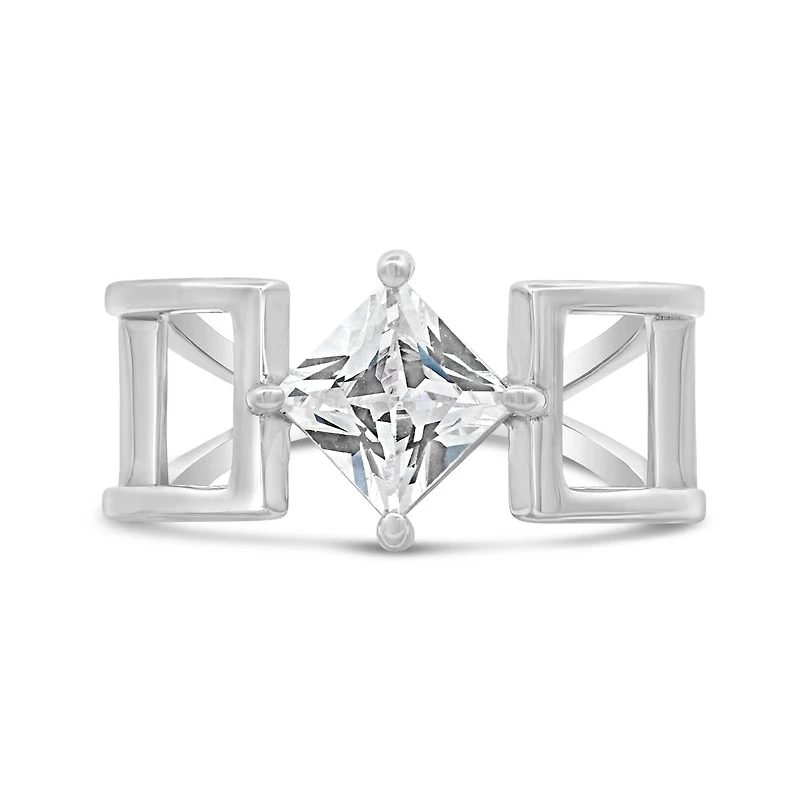 Sterling Silver Cubic Zirconia Fashion Ring