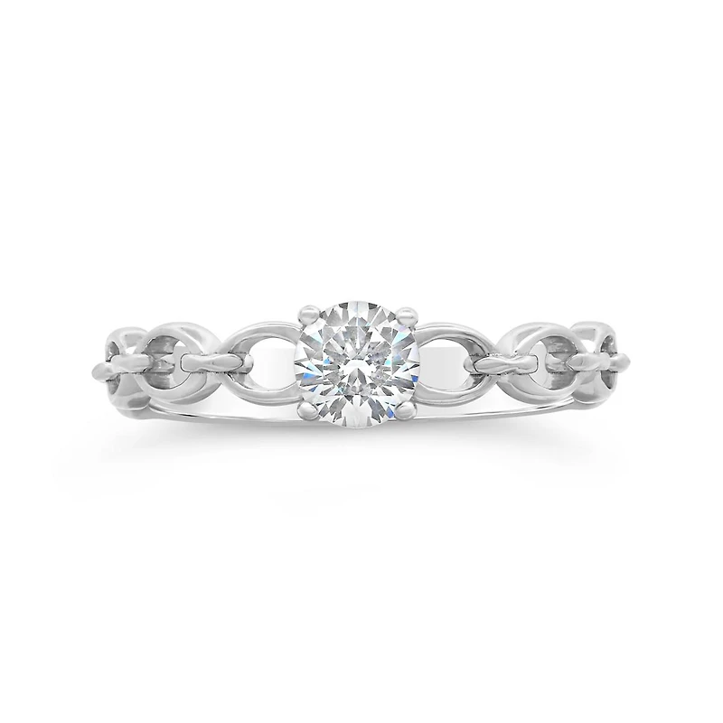 Sterling Silver Cubic Zirconia Fashion Ring