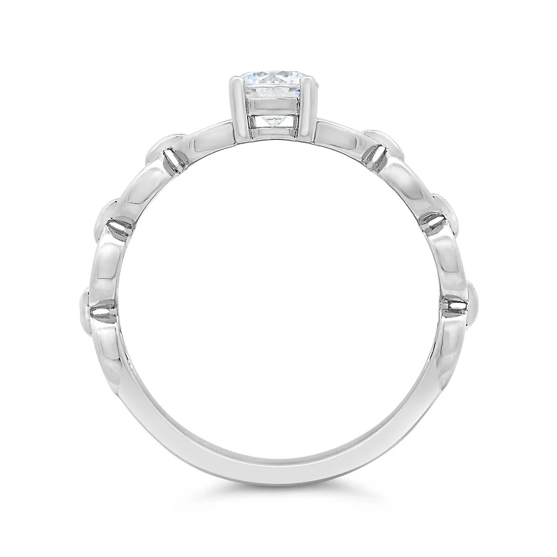 Sterling Silver Cubic Zirconia Fashion Ring