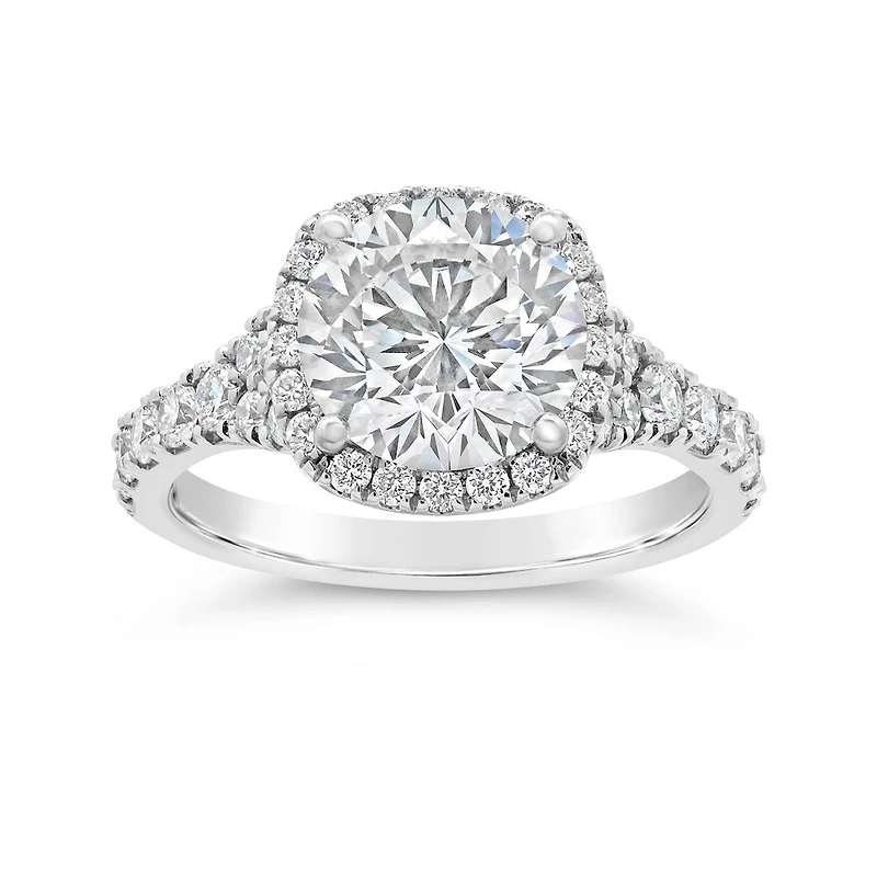 New Brilliance Lab Grown 3.70CTW Diamond Bridal Ring in 14K White Gold