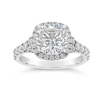 New Brilliance Lab Grown 3.70CTW Diamond Bridal Ring in 14K White Gold