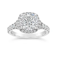 New Brilliance Lab Grown 3.70CTW Diamond Bridal Ring in 14K White Gold