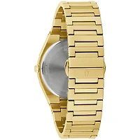Bulova Classic Gold Stainless Steel Quartz Men's Watch Navy Face