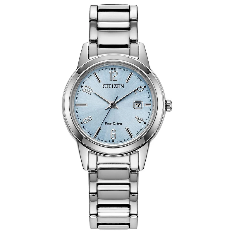 Lady Citizen Eco-Drive Stainless Steel Blue Watch Dial - FE1241-71L