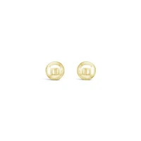 10K Yellow Gold 6mm Ball Earrings