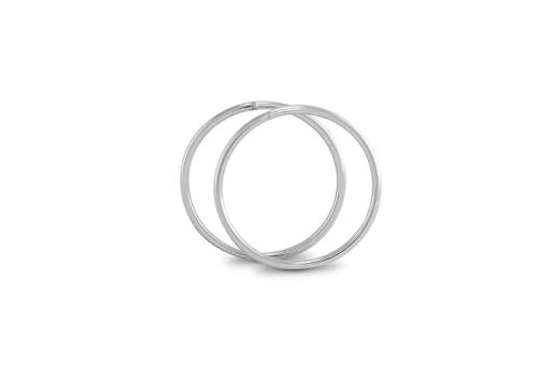 10K White Gold 0.8 x13mm Sleepers