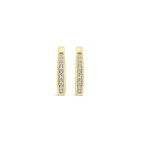 Infinity Yellow Gold 0.25CTW Diamond Earrings
