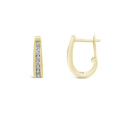 Infinity Yellow Gold 0.50CTW Diamond Earrings