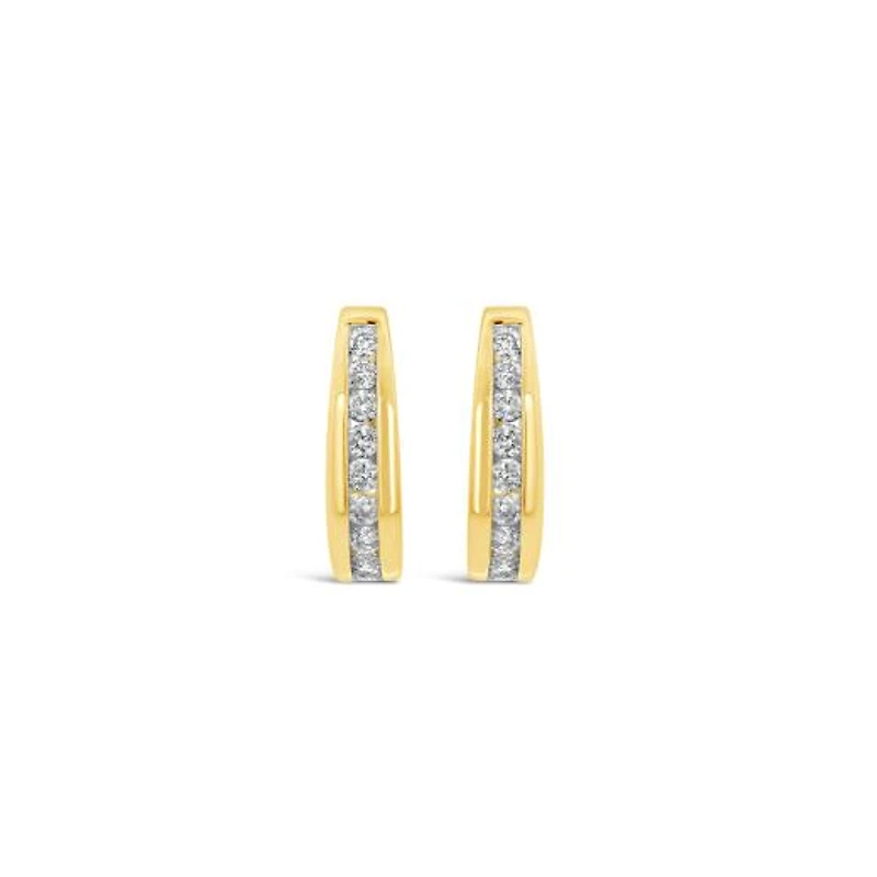 Infinity Yellow Gold 0.75CTW Diamond Earrings
