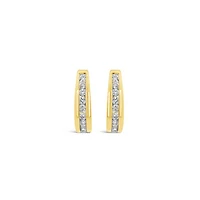 Infinity Yellow Gold 0.75CTW Diamond Earrings