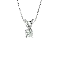 10K White Gold 0.05CT Diamond Pendant