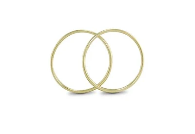 10K Yellow Gold 15mm Sleepers