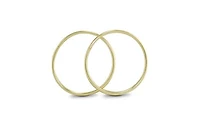 10K Yellow Gold 15mm Sleepers