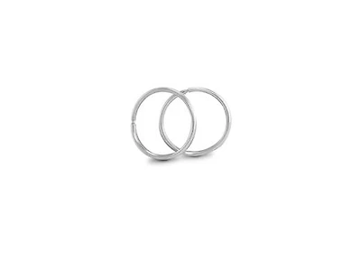 10K White Gold 10mm Sleepers