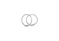 10K White Gold 10mm Sleepers
