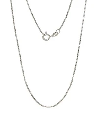 Sterling Silver 24" 1.1mm Box Chain