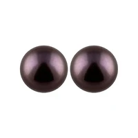Freshwater 7-7.5mm Peacock Pearl Studs