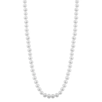 Freshwater 6-6.6mm White Pearl Necklace