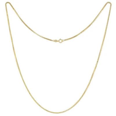 10K Yellow Gold 24" 2.2mm Semisolid Diamond Cut Box Chain