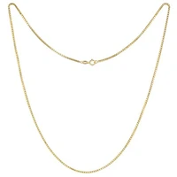 10K Yellow Gold 24" 2.2mm Semisolid Diamond Cut Box Chain