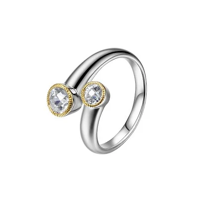 Elle Two-Tone Gold Plated Ring