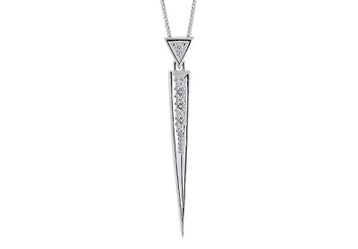Sterling Silver Pointed Pendant