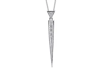 Sterling Silver Pointed Pendant