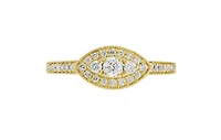 14K Yellow Gold 0.46CTW Bridal Set
