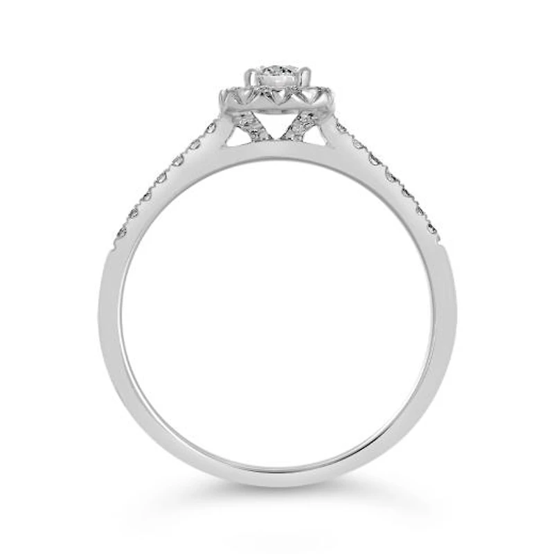 My Diamond Story 14K White Gold Bridal Ring 0.40CTW