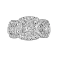 14K White Gold 1.00CTW Diamond Ring