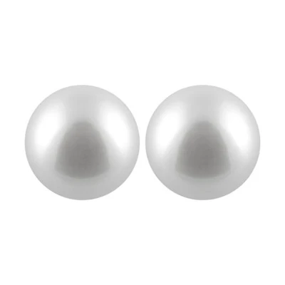 Large Pearl Stud Earrings
