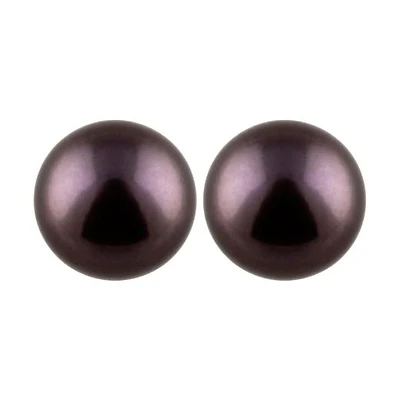 Large Pearl Stud Earrings