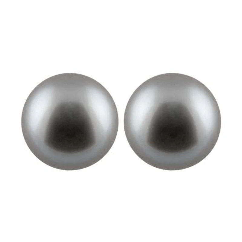 Large Pearl Stud Earrings