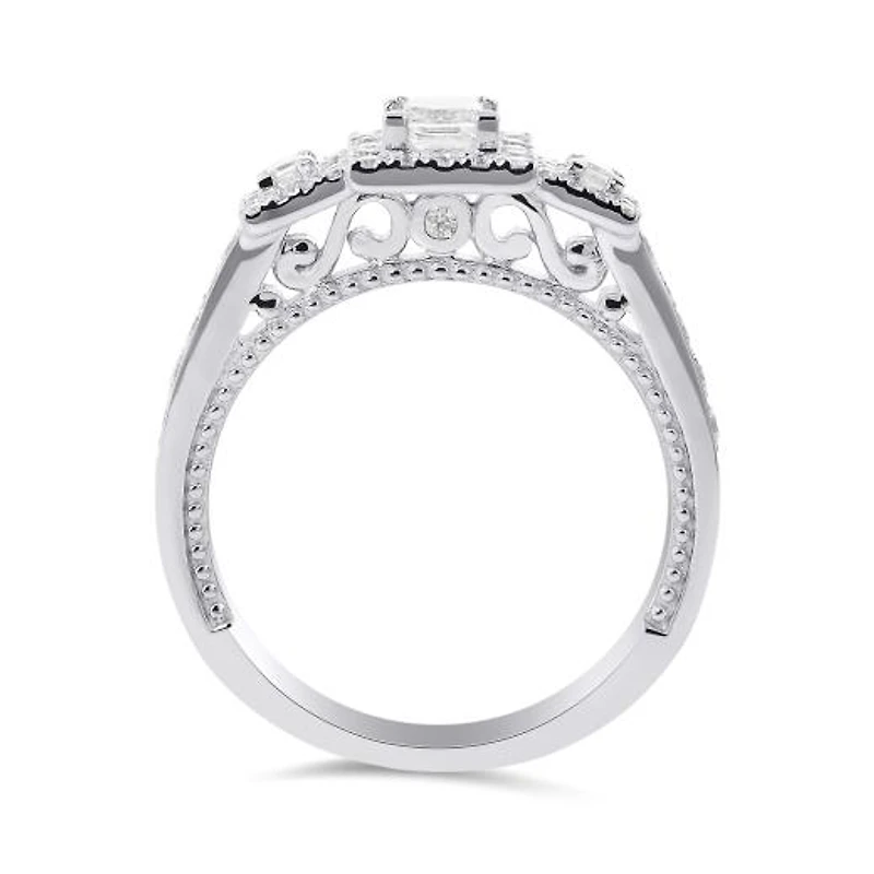 Charmed By Richard Calder 14K White Gold 0.79CTW Bridal Ring