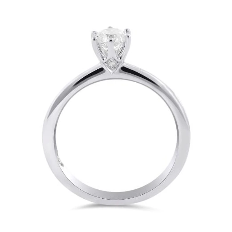 Charmed By Richard Calder 14K White Gold 0.51CTW Solitaire Engagement Ring