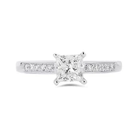 14K White Gold 1.00CTW Solitaire Diamond Ring