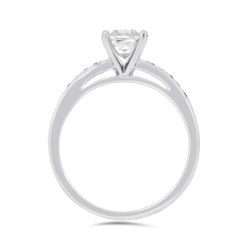 14K White Gold 1.00CTW Solitaire Diamond Ring